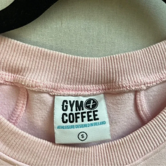 Gym+Coffee Pink Crewneck Sweatshirt Sz S - Picture 9 of 9